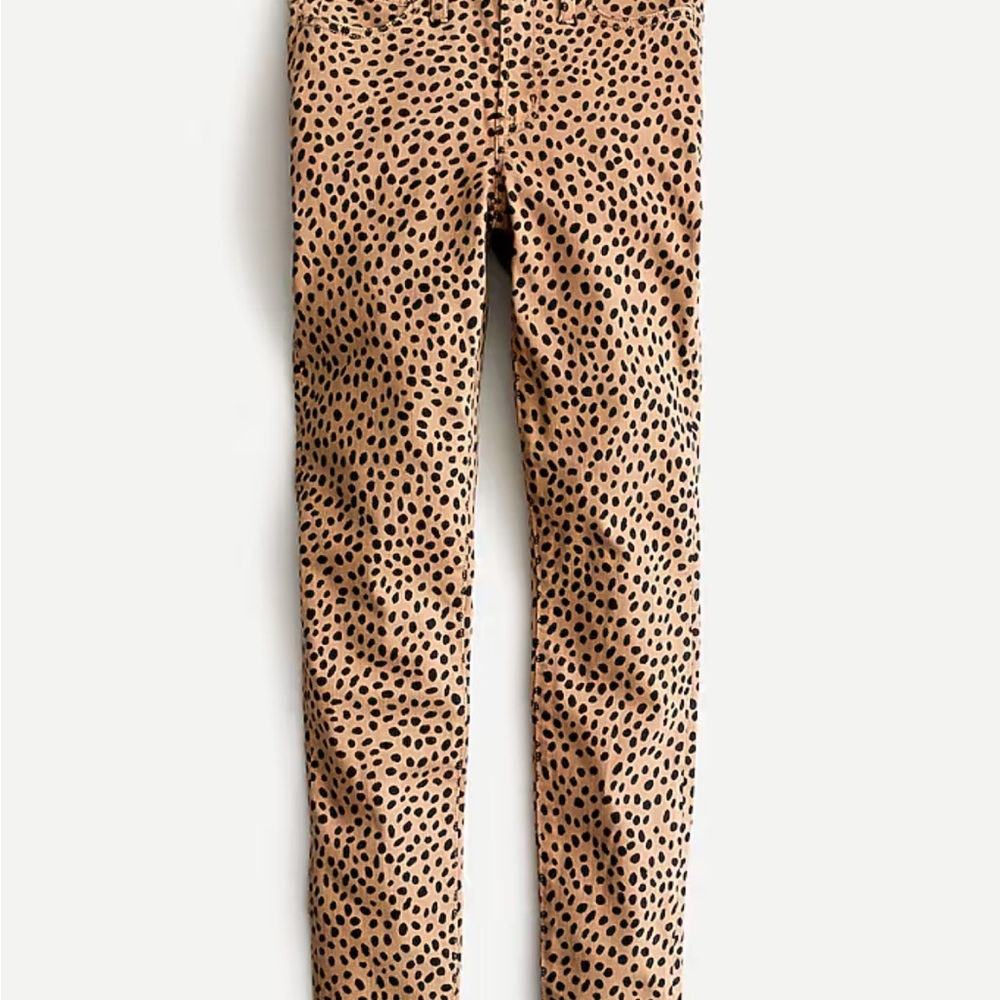 J. Crew Leopard Print Skinny Pants - Tan and Black